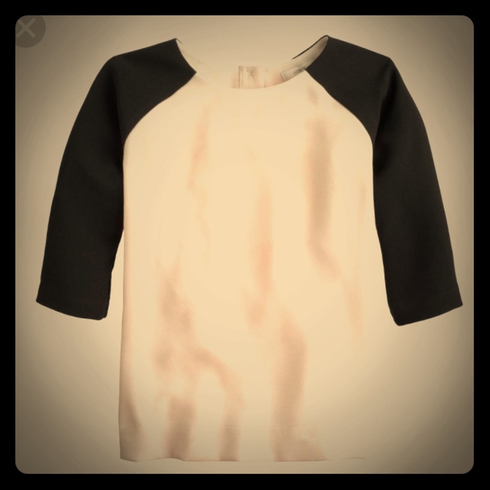 Jcrew baseball style blouse